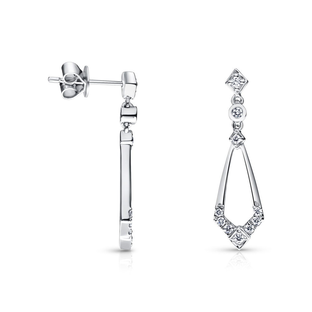 View Diamond Dangle Earrings