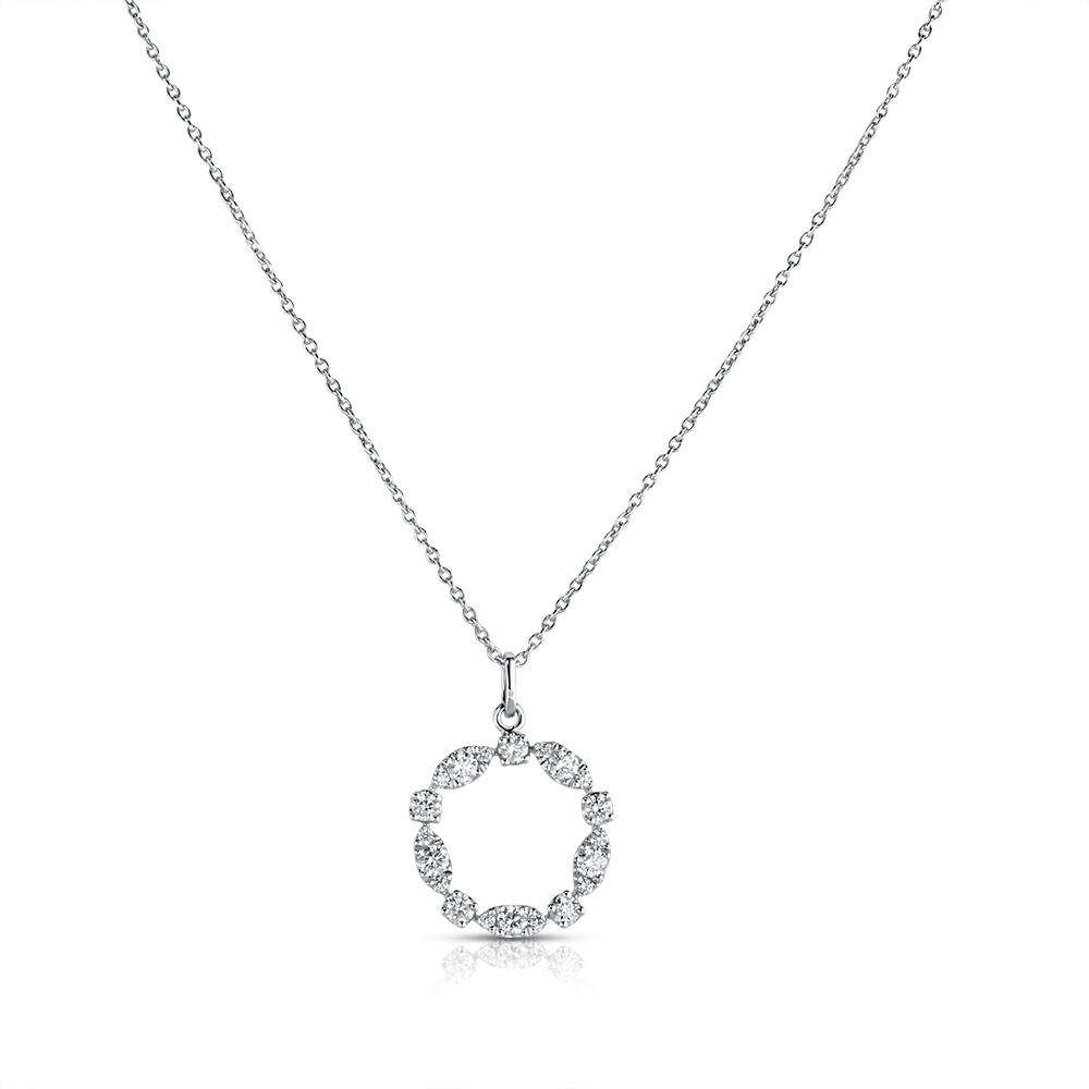 View Diamond Circle Pendant With Chain