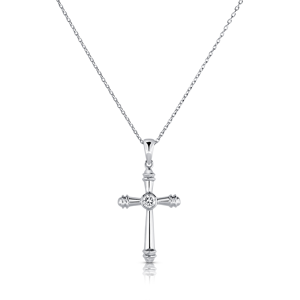 View Diamond Cross Pendant With Chain