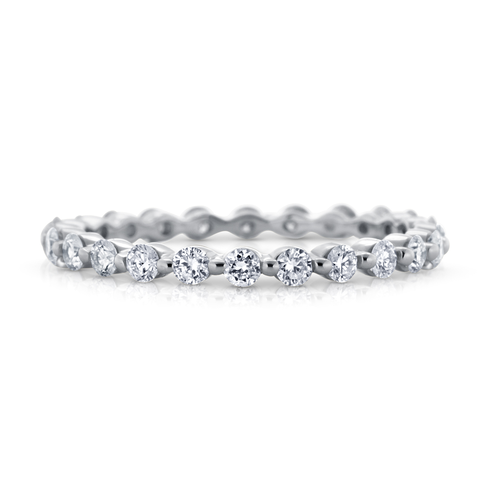 View Diamond Single Prong Eternity Band